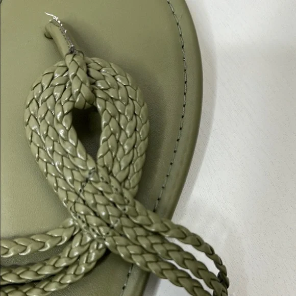 Talbots Green Braided Thong Sandals - Picture 5 of 6
